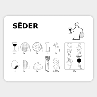 Seder Construction Instructions Sticker